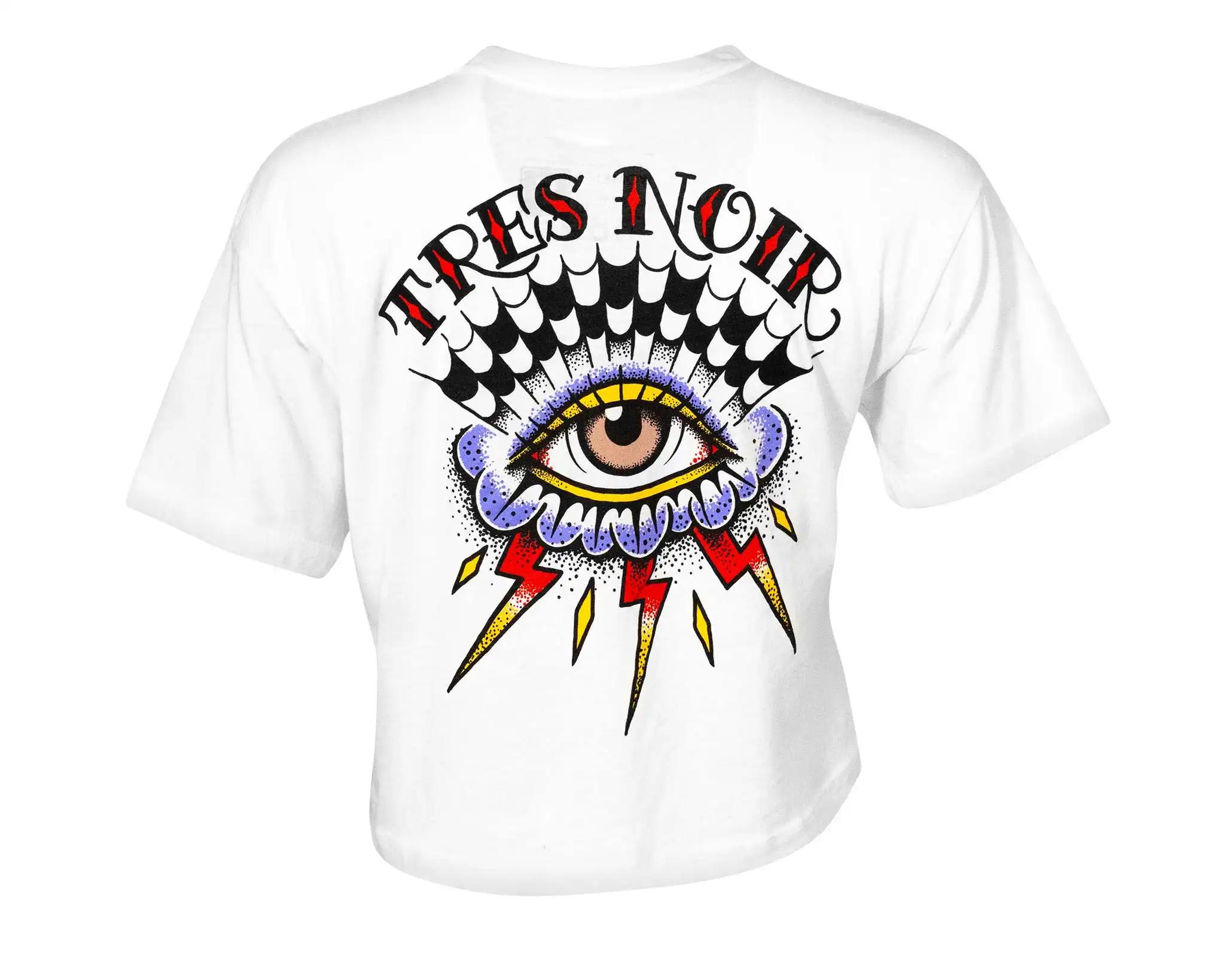 Trippy Eye Crop Top - Back