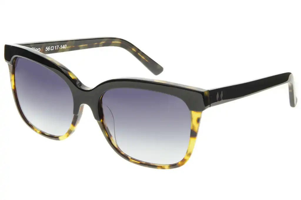 Tres Noir Cleo Black Blonde Tort Angle