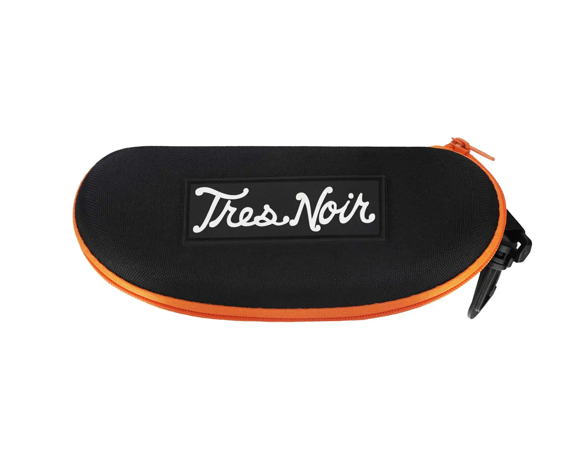 Black and orange case with 'Tres Noir' logo on a white background