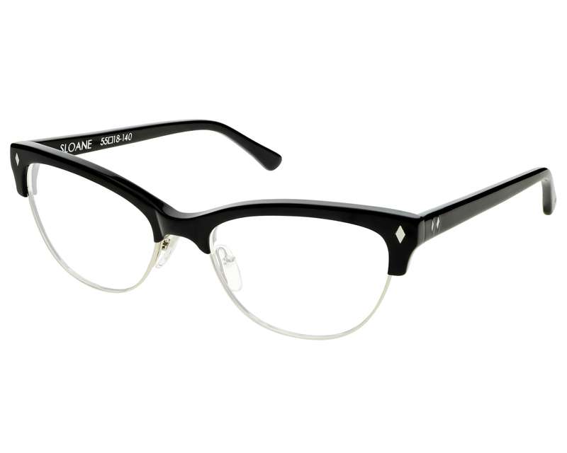 Sloane - Black - Clear angled