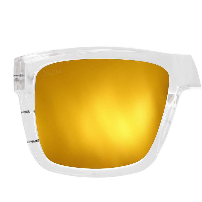 primo safety clear mirrored gold lens