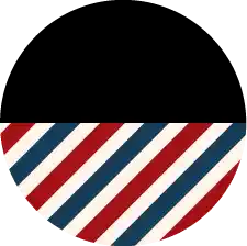 Black + Barber Pole Swatch