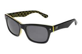 Waycooler - Mooneyes x Tres Noir - Black + Yellow - Smoke Lens Angle