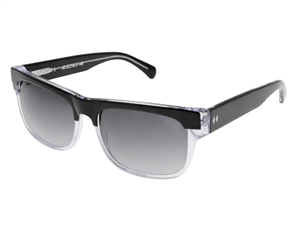 UpstartX Black Clear - Smoke Gr Angled