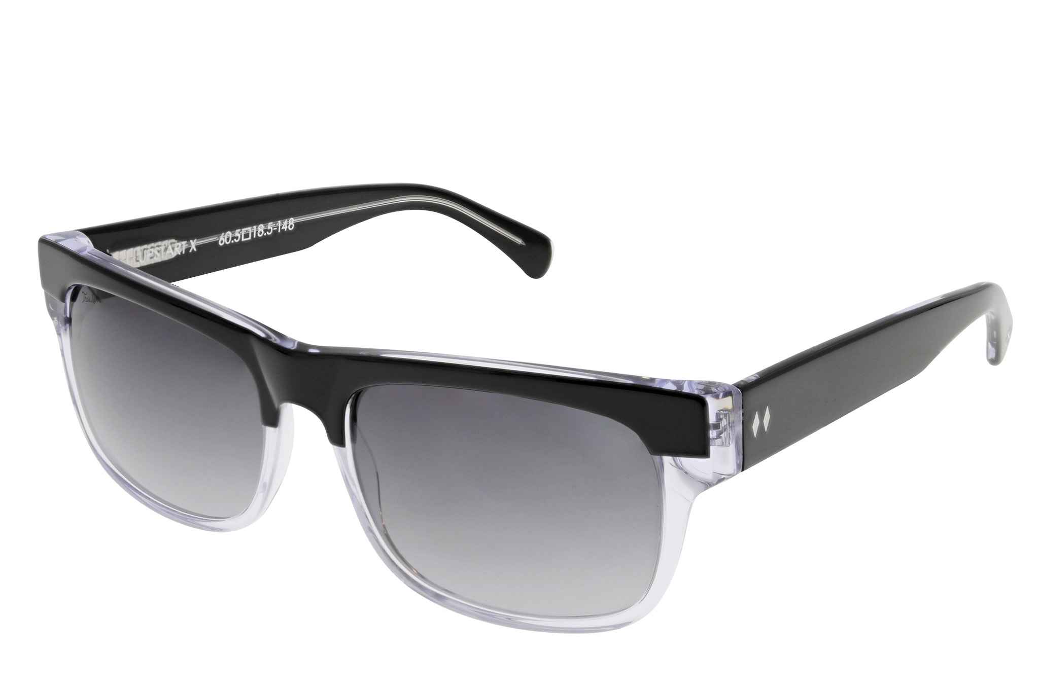UpstartX Black Clear - Smoke Gr Angled
