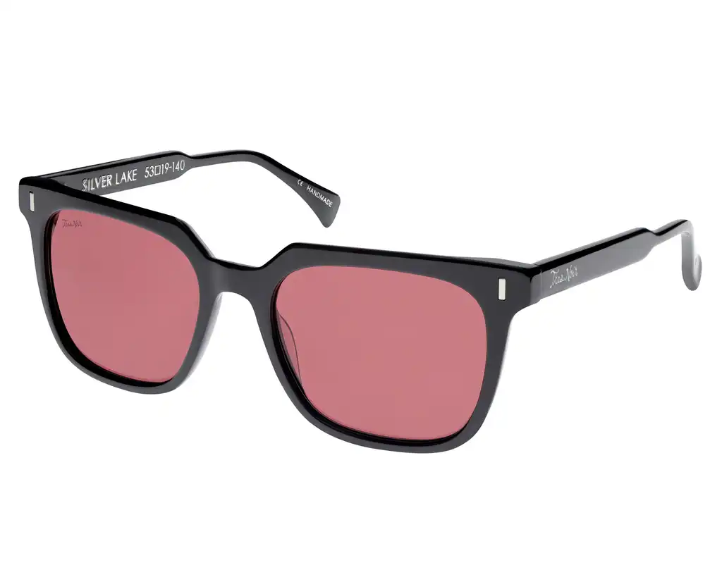 Silver Lake - Black w/ Rose Lens