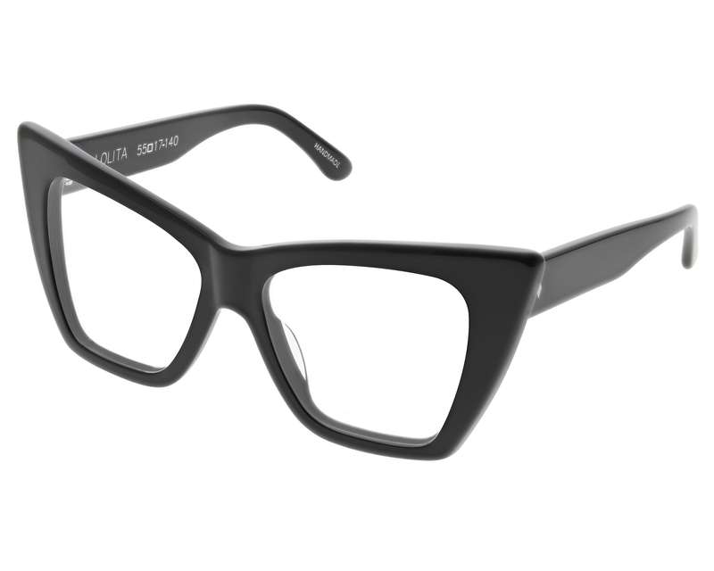Lolita - Black - Clear Lens - angled