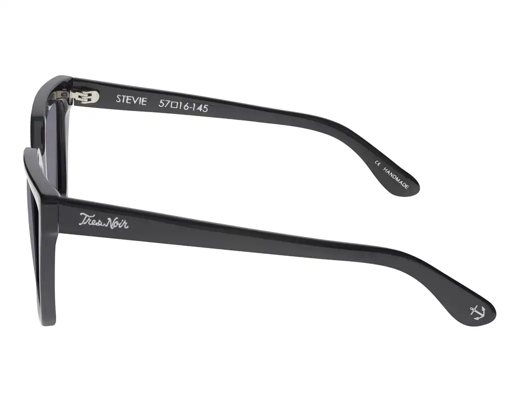 Stevie - Black w/ Smoke Lens - Side
