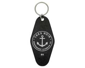 Tres Noir Anchor Hotel Key Chain - Black