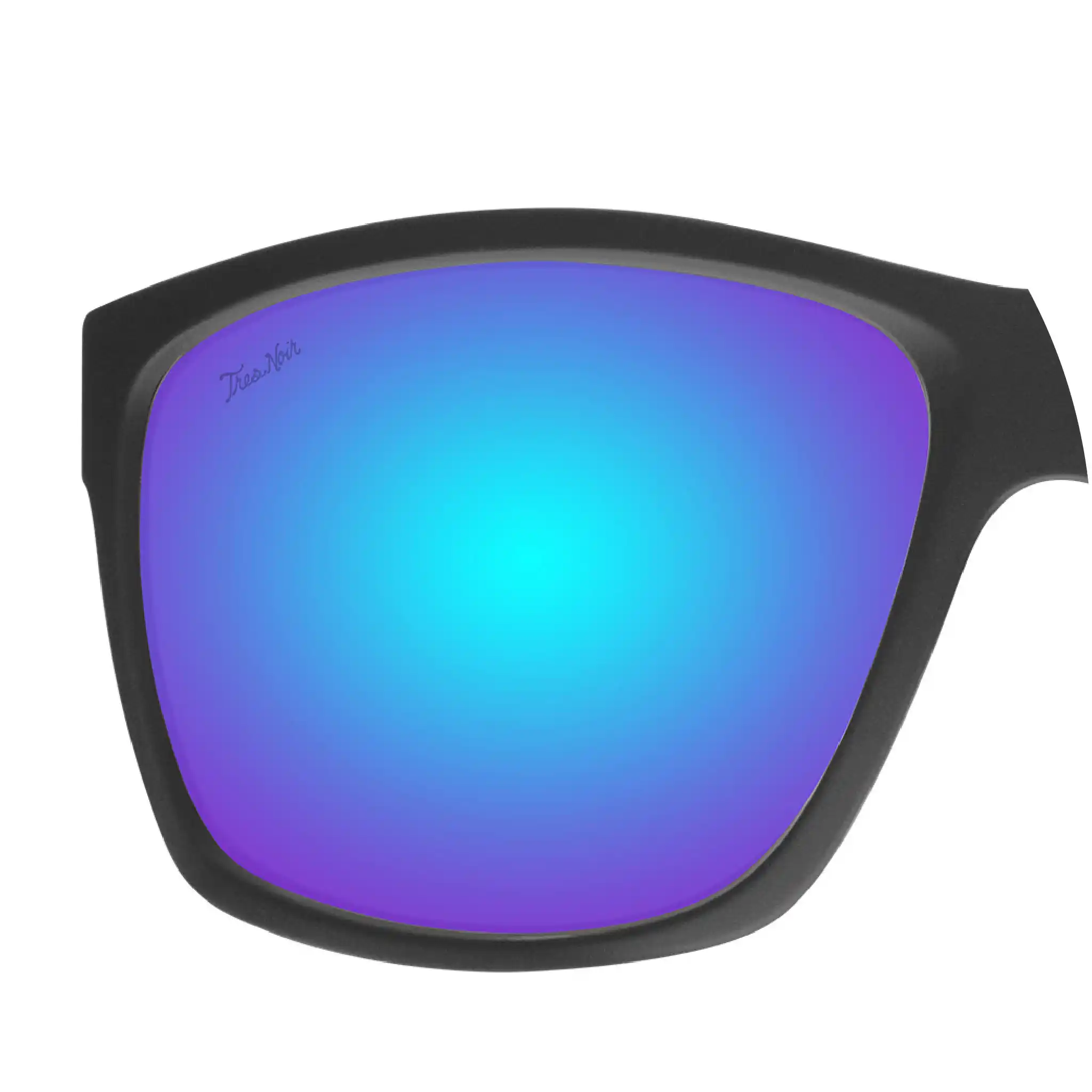 range safety matte black mirrored blue lens 1