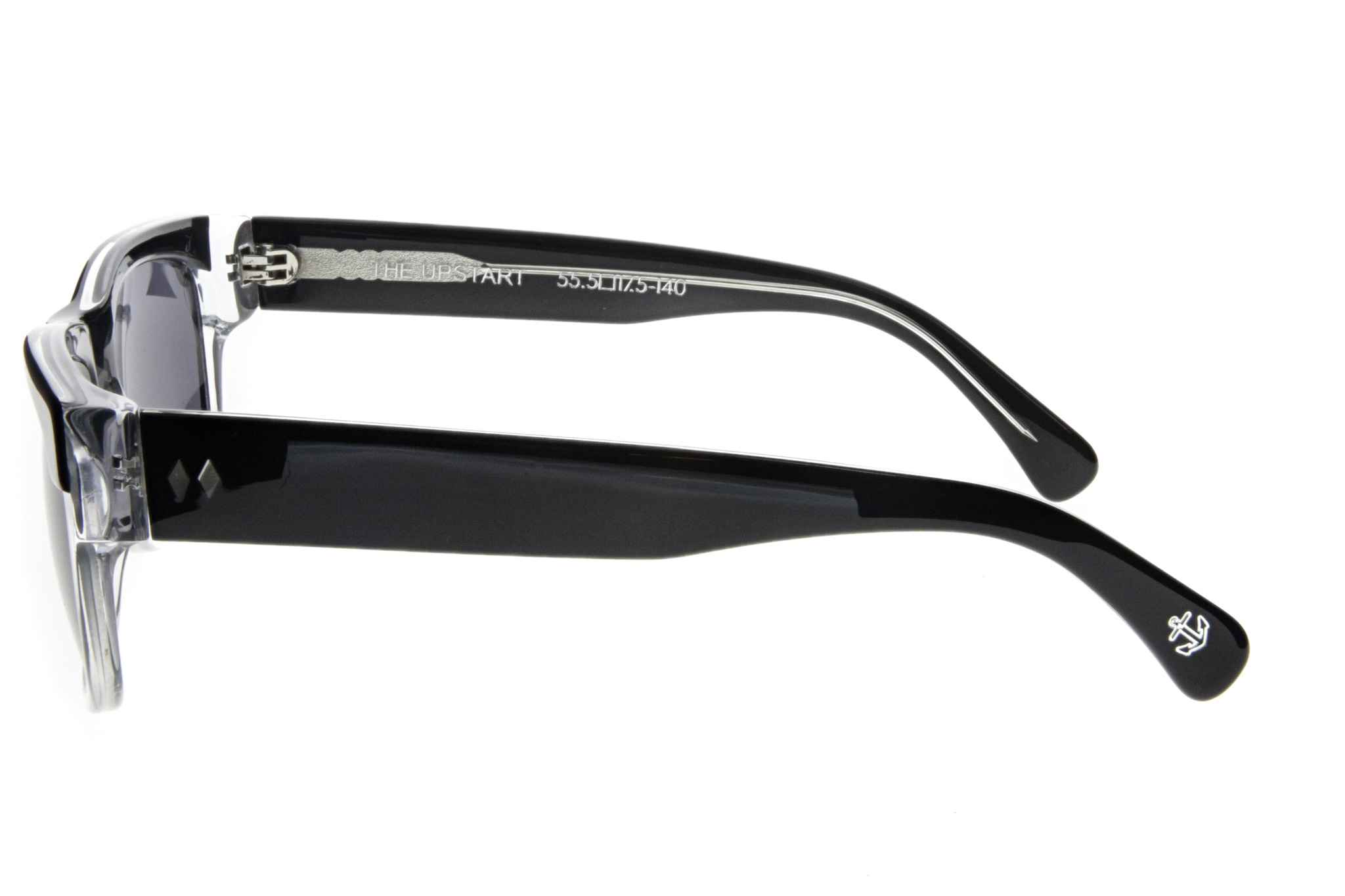 Tres Noir - Upstart - Black Clear, Side View