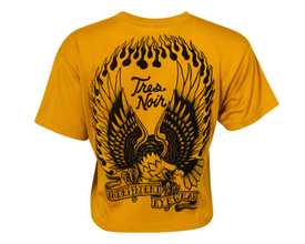 Eagle Womens Crop Top Mustard - Back