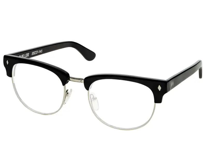 Bueller - Black - Clear - angled