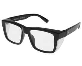 Primo Safety ANSI Z87+ Black + Clear Lens