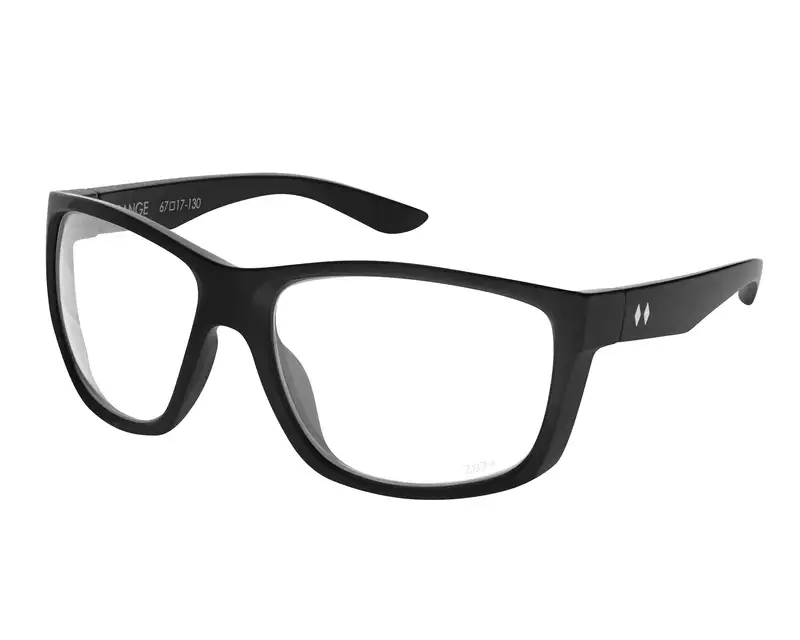 Range Safety Matte Black Clear