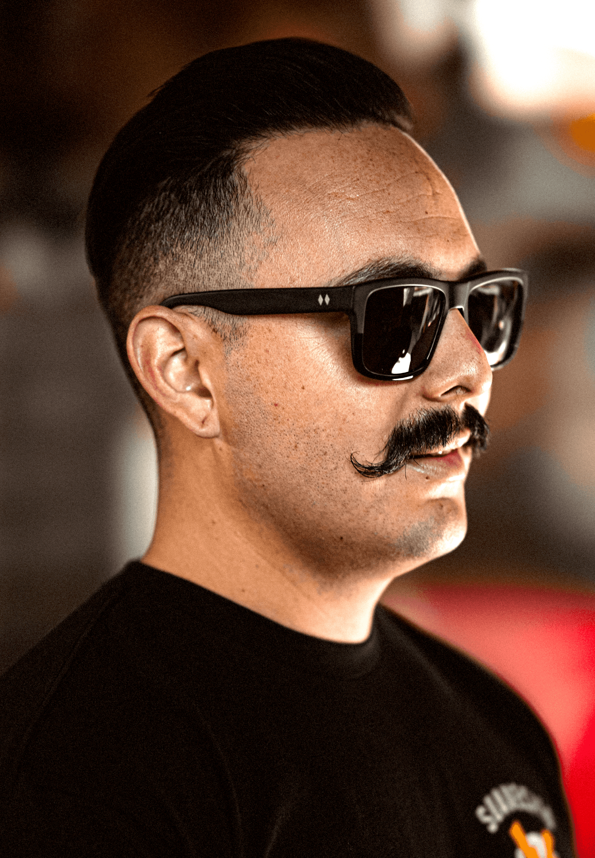 Man wearing black Primo sunglasses