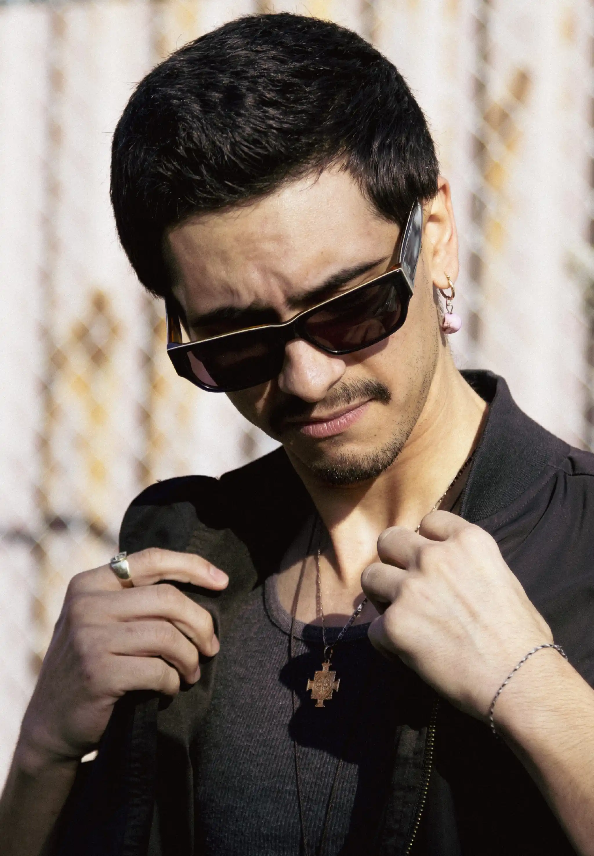 close-up of multiple Police & Thieves sunglasses on a table