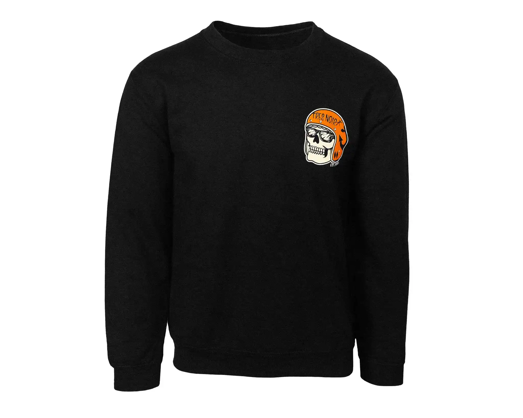 Burnout Crewneck - Black - Front