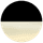 Black + White Horn - Smoke Gradient Lens