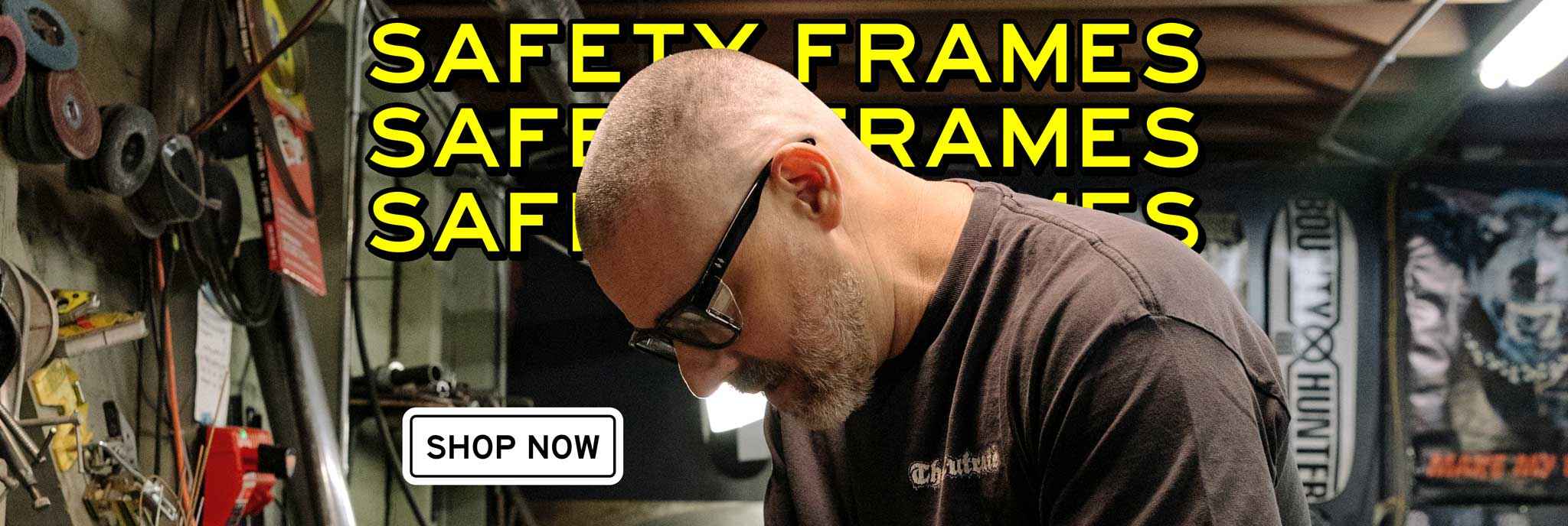 Safety Glasses Banner