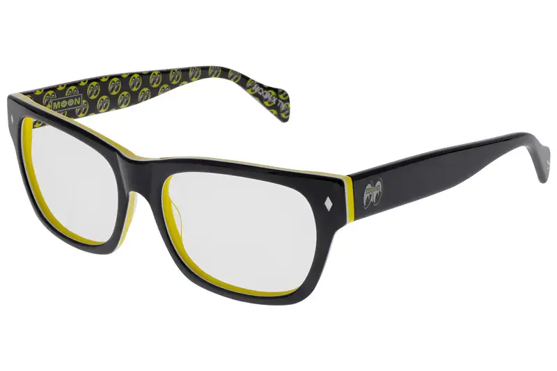 45s Mooneyes Black Clear - Angle