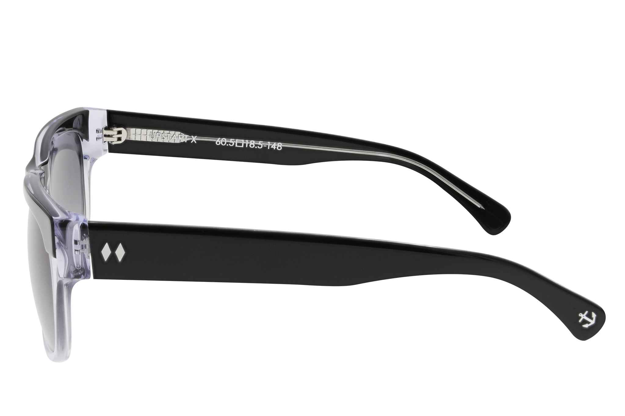 UpstartX Black Clear - Smoke Gr - Side