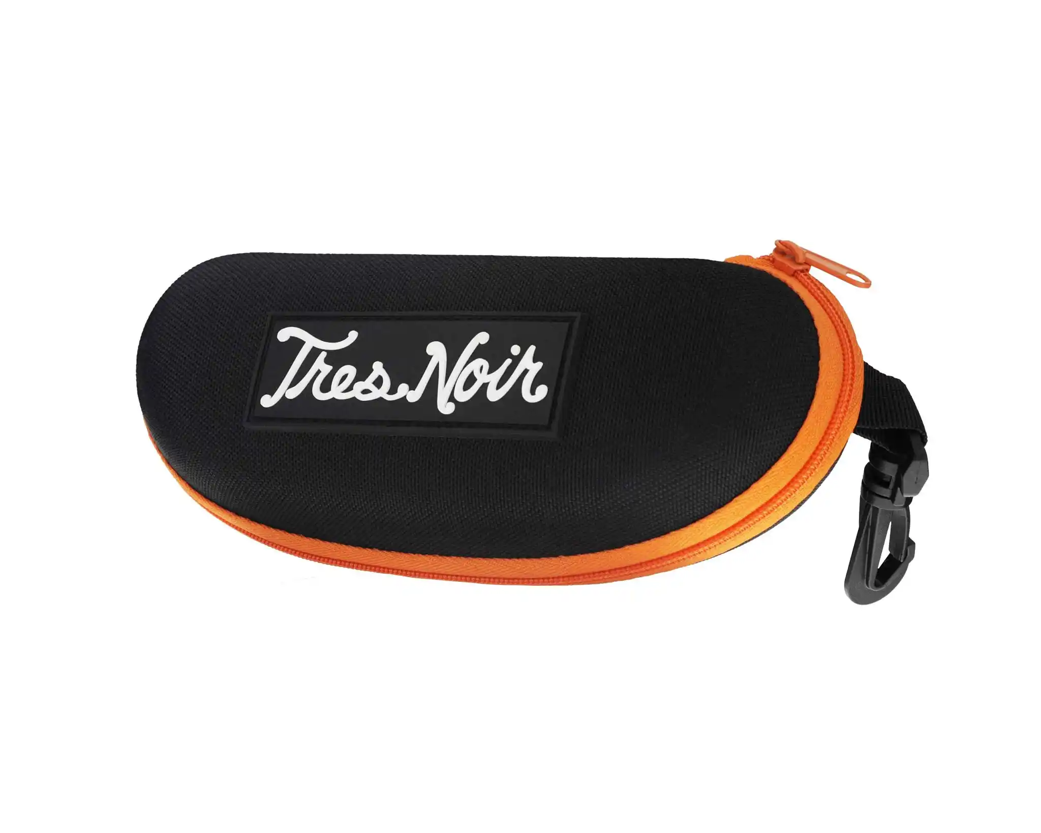 Black and orange case with 'Tres Noir' branding on a white background