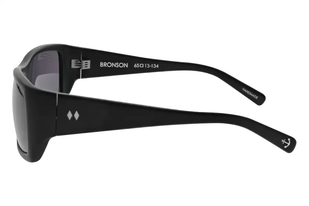 Tres Noir - Bronson - Matte Black, Side View